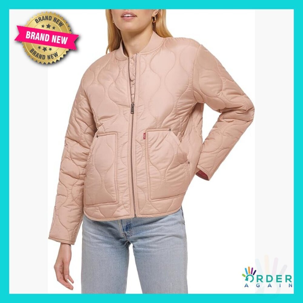 Quilted Liner Jacket Lightweight Puffer Long Sleeve Casual Chic Layering Piece